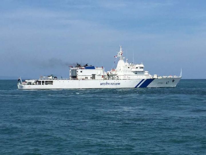 Indian Coast Guard Commissions Fast Patrol Vessel ICGS Akshay in Goa