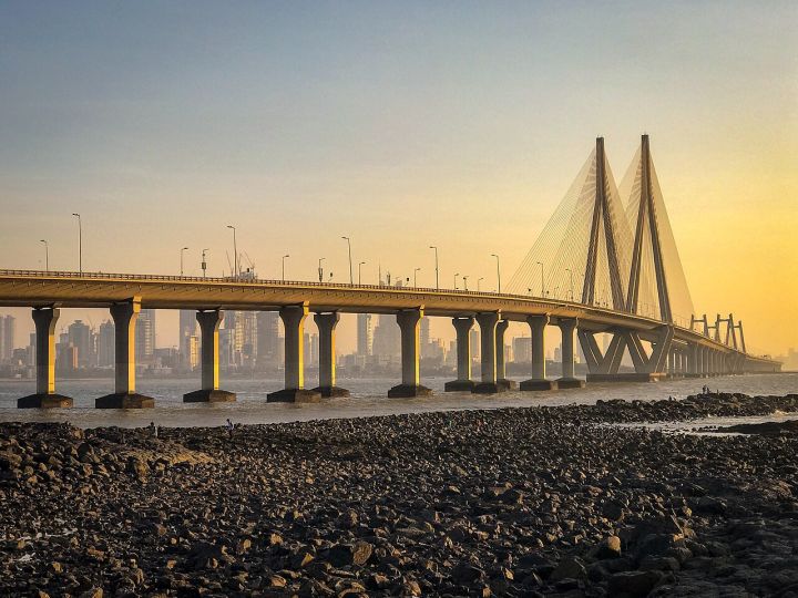 BMW Plunges Off Mumbai's Coastal Road Bridge After Hitting Couple, Video Goes Viral