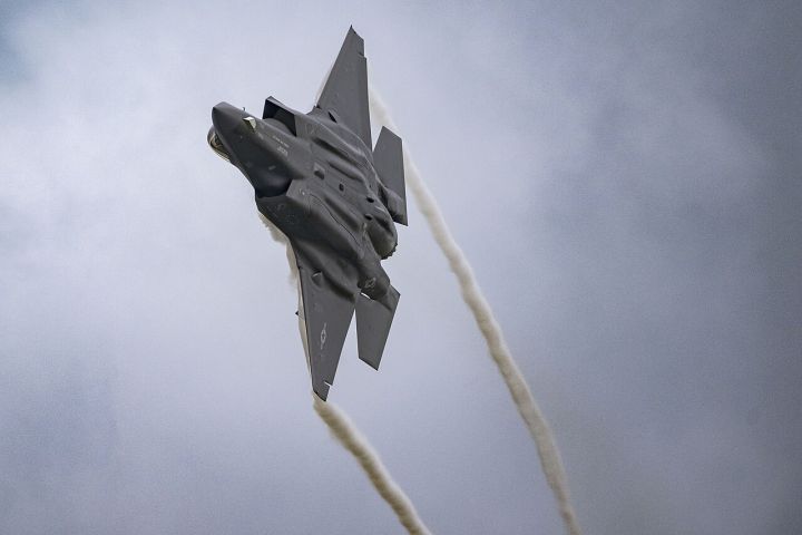 F-35A Makes First Flight Over Jodhpur During Tarang Shakti 2026