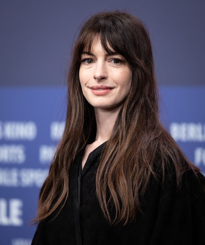 Anne Hathaway, mom‑to‑be, joins Dakota Johnson, Josh Hartnett at 'Verity' press day in NYC