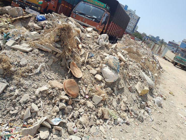 Bengaluru Lorry Catches Fire After Collision with Biker on Kanakapura Road