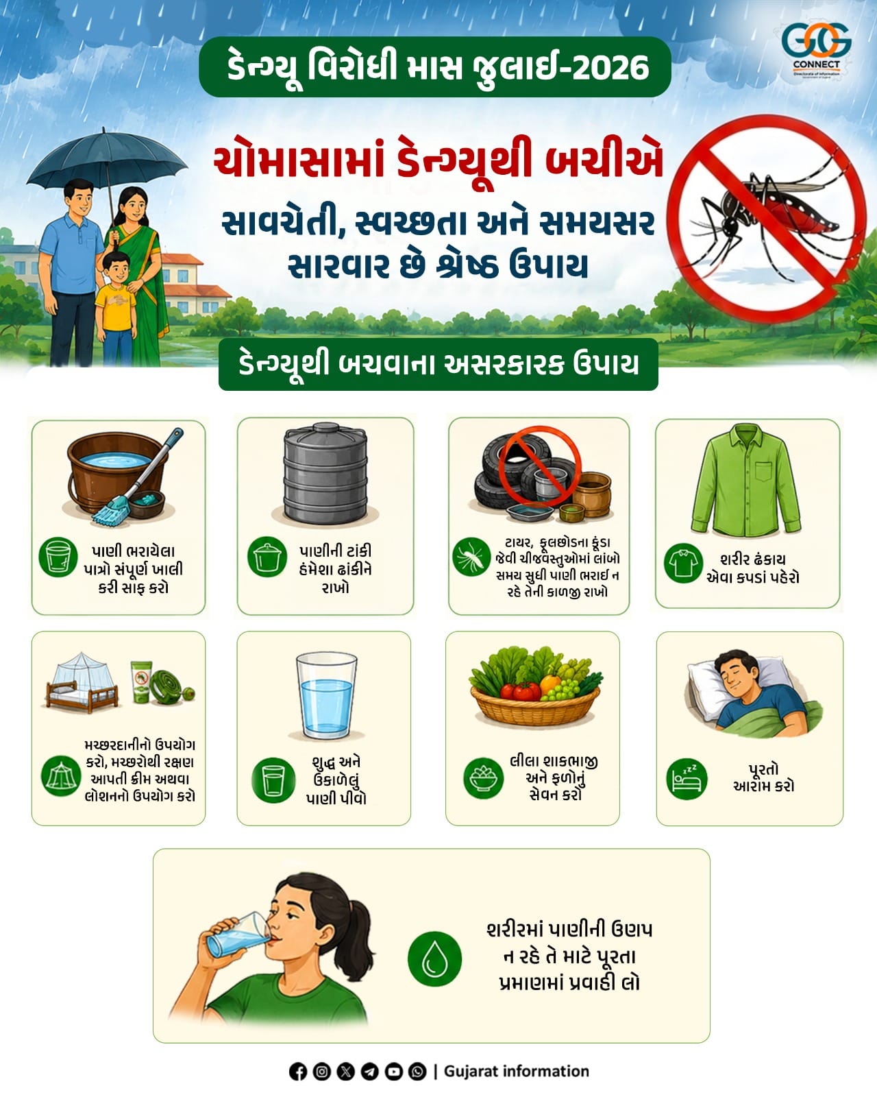 ડેન્ગ્યૂ સામે જાગૃતિ: સ્વચ્છતા અને સાવચેતીનો મહિનો શરૂ