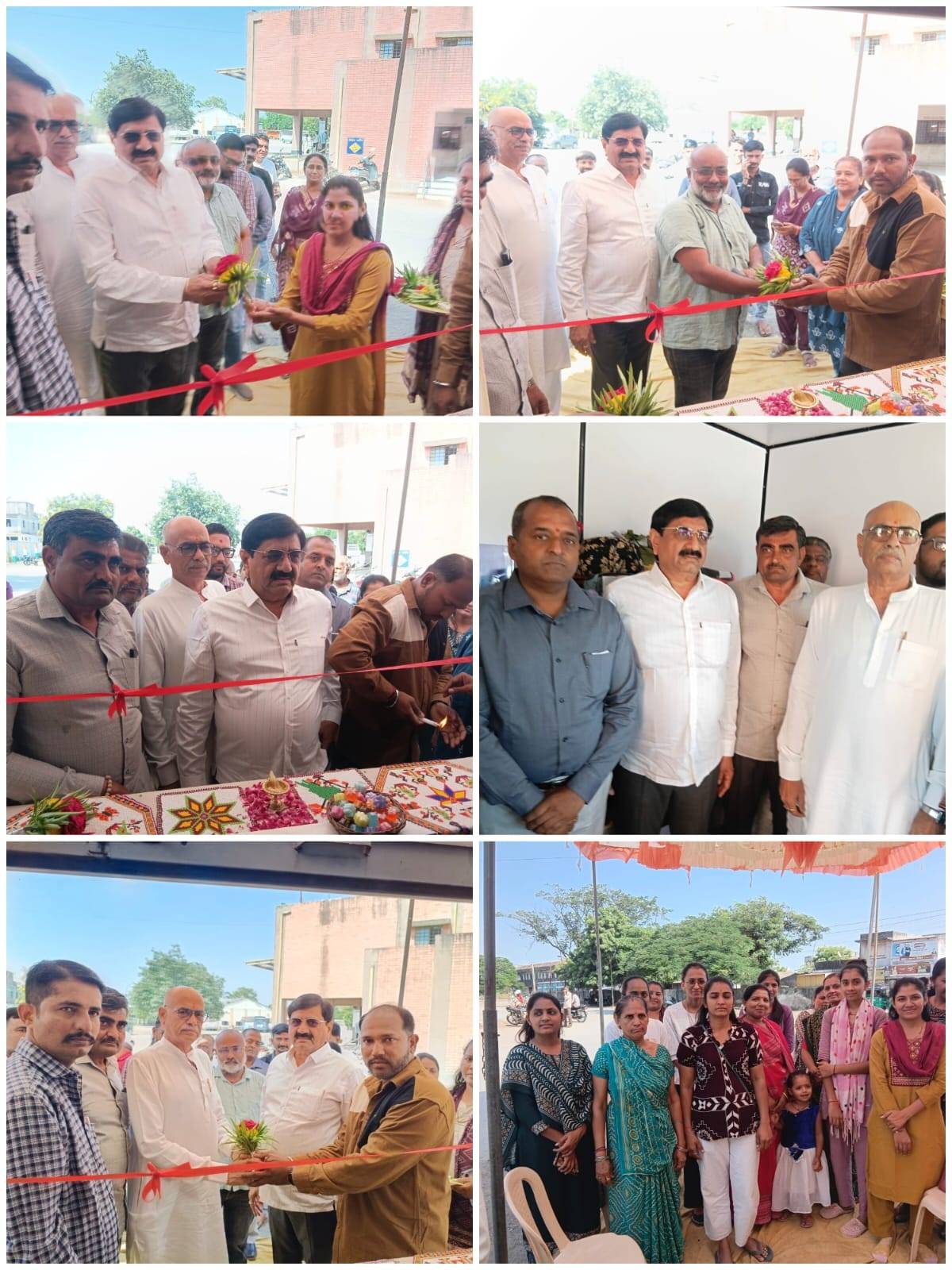 અમરેલી જિલ્લાના સાવરકુંડલા, ધારી અને લાઠી, બગસરા, બાબરા બસ સ્ટેશન ખાતે ગ્રામહાટનો પ્રારંભ