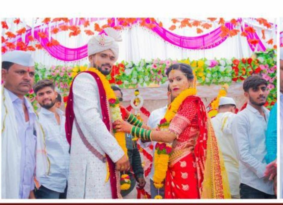 कुऱ्हाडी येथे गणेश ढोले आणि श्रद्धा इंझे यांचा विवाह संपन्न